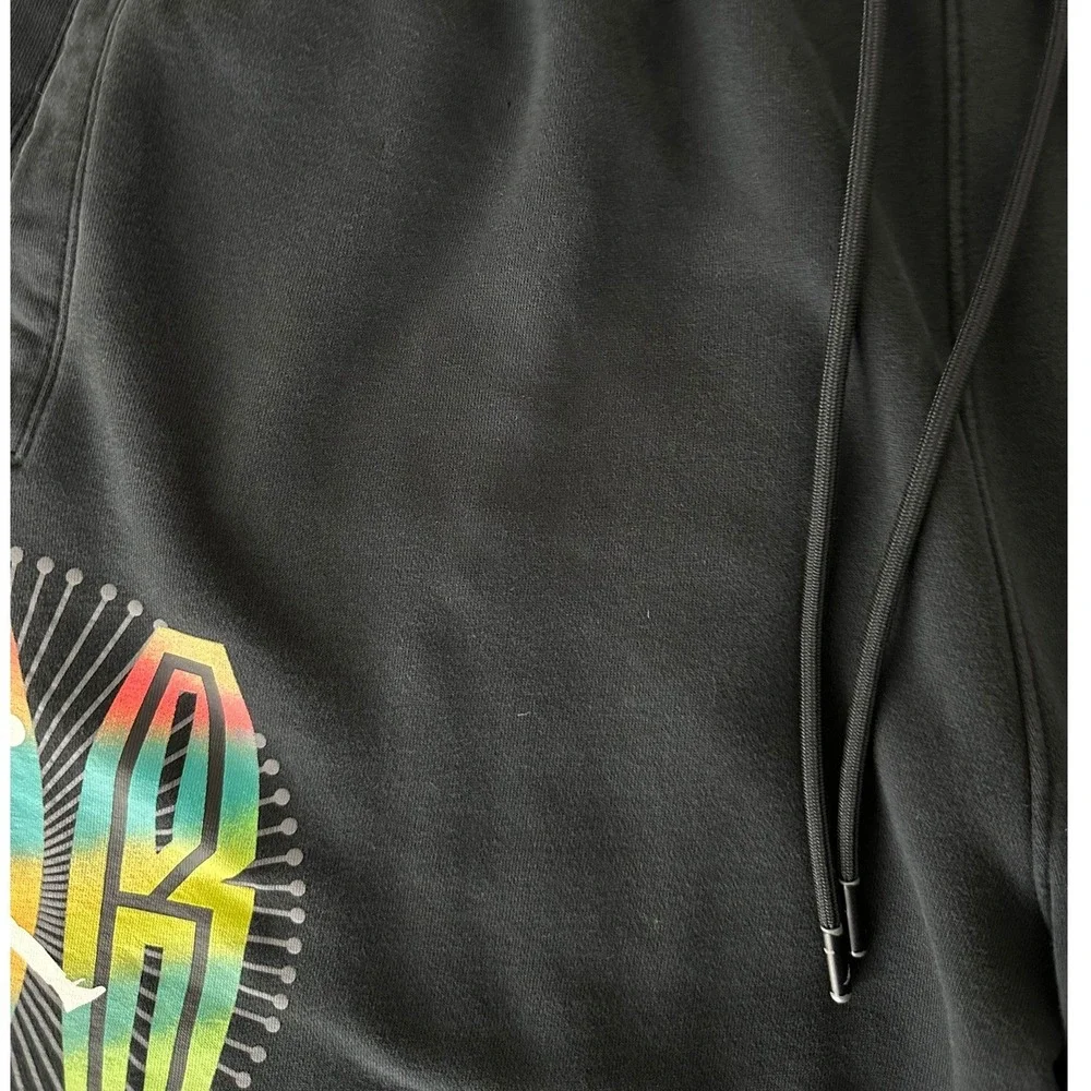 Nike Air Jordan Flight MVP Fleece Shorts Men's XL Black Neon Graphic DQ7552-010